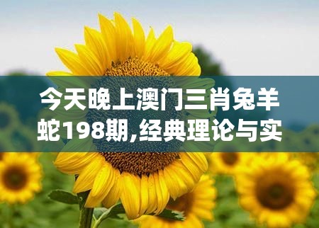 今天晚上澳门三肖兔羊蛇198期,经典理论与实践的完美结合_铂金版.8.871