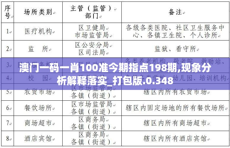 澳门一码一肖100准今期指点198期,现象分析解释落实_打包版.0.348